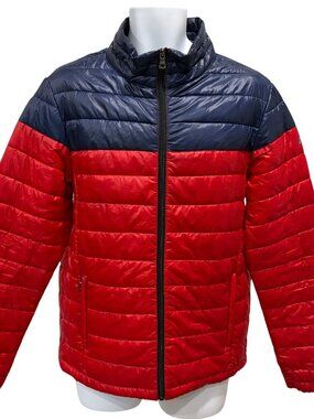 Spire Puffer Jacket Mens Size L Full Zip Quilted Lightweight Packable